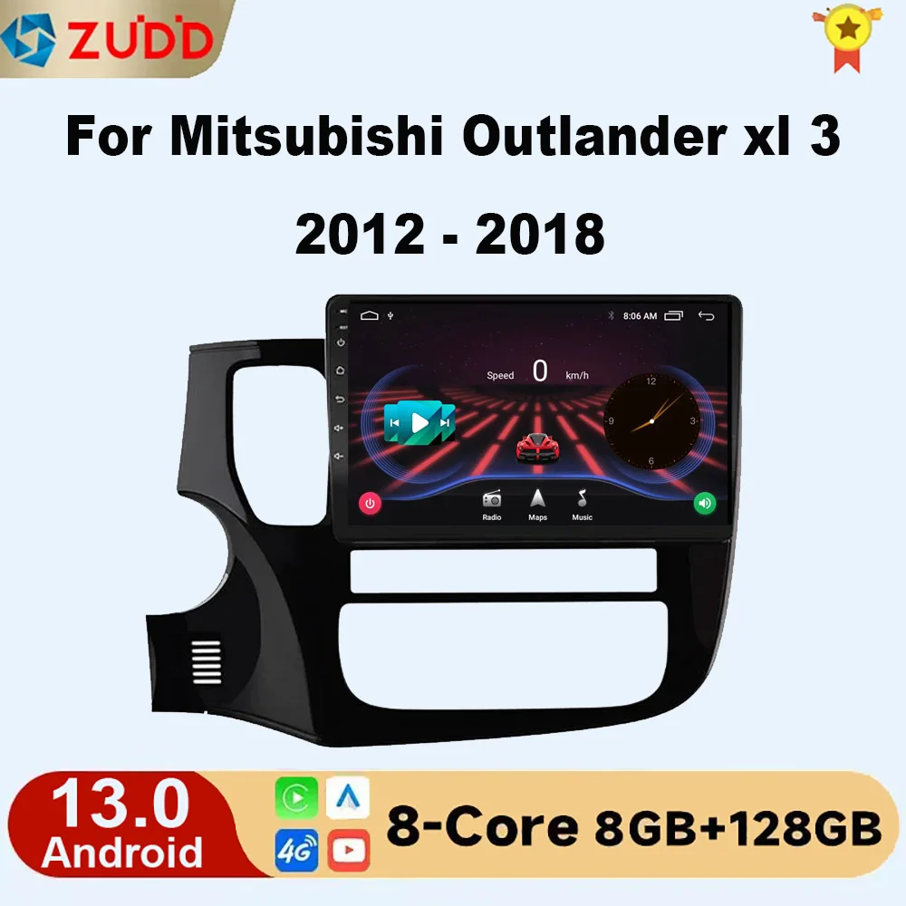 

2Din Android 13 Car Radio For Mitsubishi Outlander xl 3 2012-2018 GPS Navigation Subwoofer Multimedia Video Player Carplay