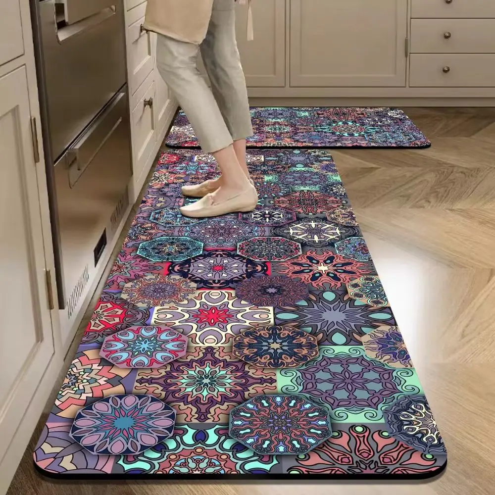 VIKAMA's New American-Style Ceramic Tile Restaurant Rug Anti-Slip And Water-Absorbing Kitchen Foot Mats, Home Decorations