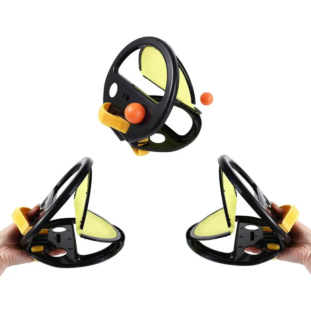 Plastic Throw and Catch Ball Game Interactive Portable Parent-Child Interaction Easy To Use Lightweight Hand Grip Racket