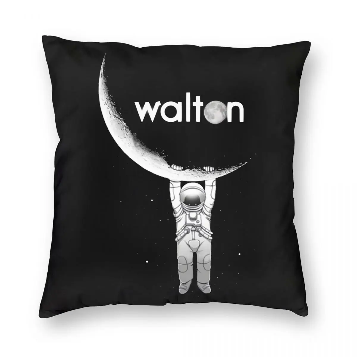 Walton Moon Astronaut Pillowcase Soft Polyester Cushion Cover Decorations Bitcoin Waltonchain Throw Pillow Case Cover Home 18''