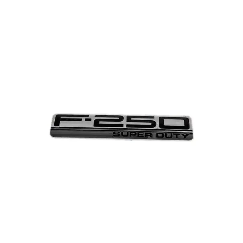 2pcs Plastic F-250 F250 Super Duty Car Emblem Badge Embleme Emblema Custom Waterproof Stickers