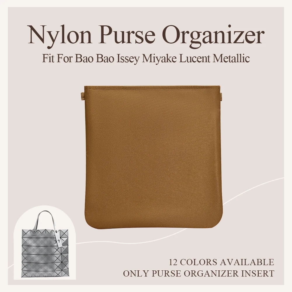 

Nylon Purse Organizer Insert Fit for Bao Bao Issey Miyake Lucent Metallic Tote Inside Storage Bag Lightweight Inner liner Bag