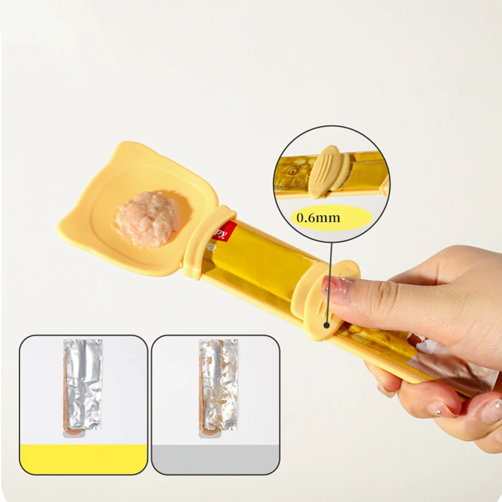 Cat Food Squeeze Spoon Liquid Feeding Food Squeezer Effortlessly Dispenses Cat Food Without Any Wasted Dog Feeder Supplies