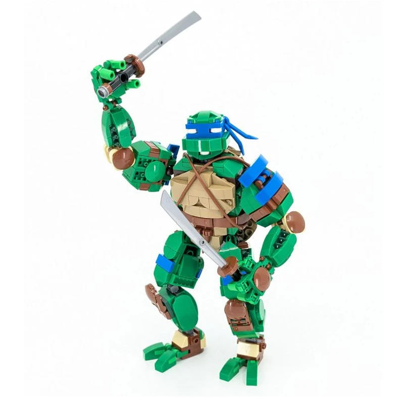 

682 шт. MOC черепаха панцирь воин строительные блоки Рождественский подарок инновационные наборы для мышления головоломки-строительные игрушки