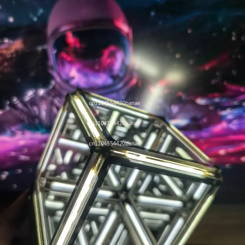 Gaming atmosphere light desktop technology sense ornament four-dimensional space ultra-cubic creative abyss night light