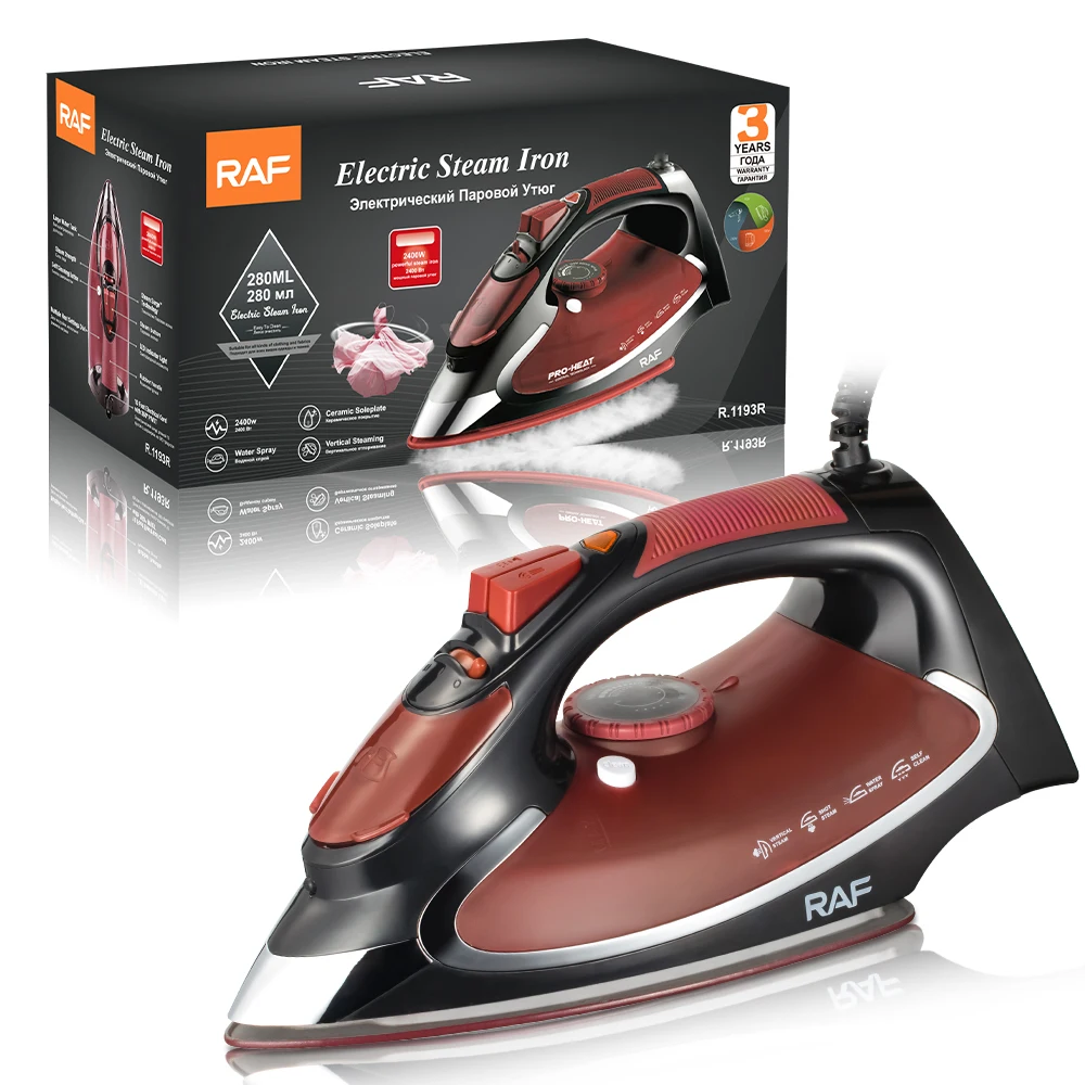 Professional Steam Iron for Clothes 2400w Powerful Steaming Ceramic Soleplate Household Use