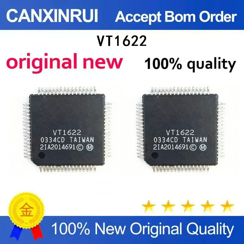 

(5-100 Pieces) Brand new original VT1622 TQFP-64 spot chip