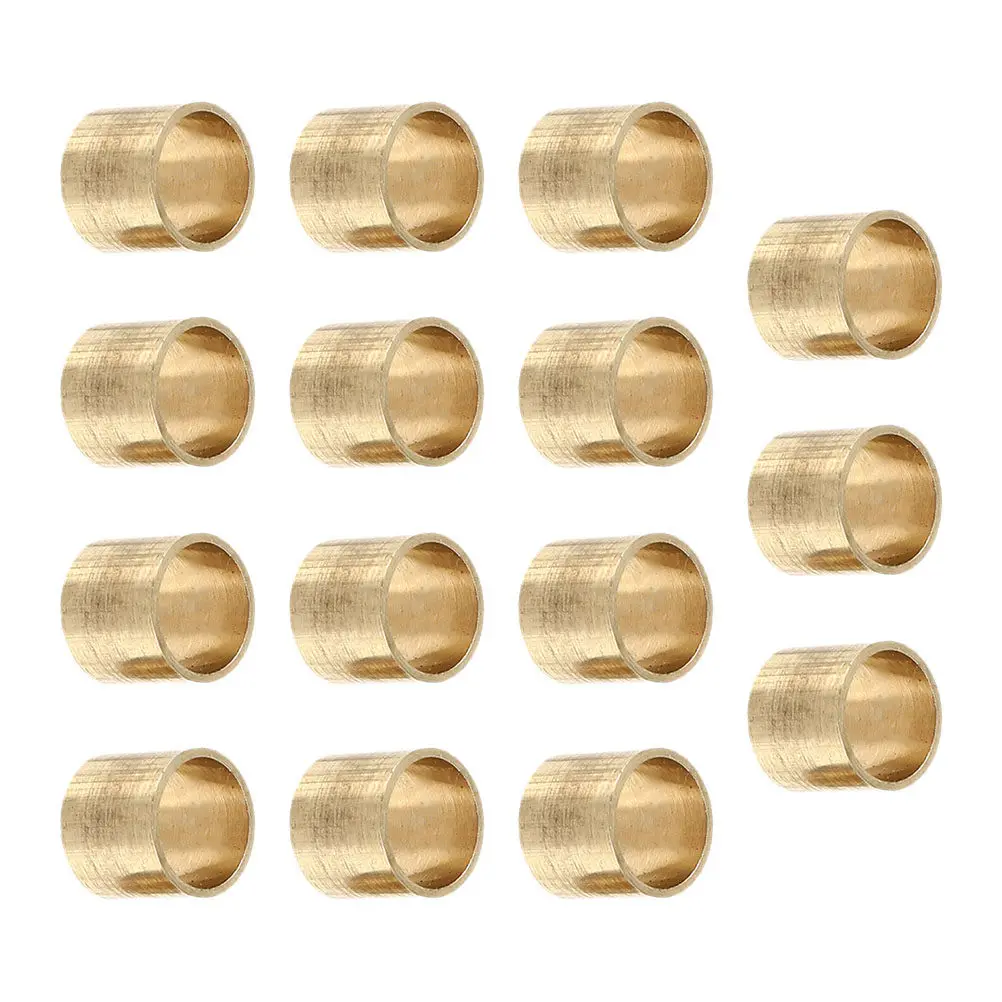 

15Pcs Copper Snooker Pool Ferrules Billiard Cue Tips Replacement Parts Control Party Fun Family Game Decoration