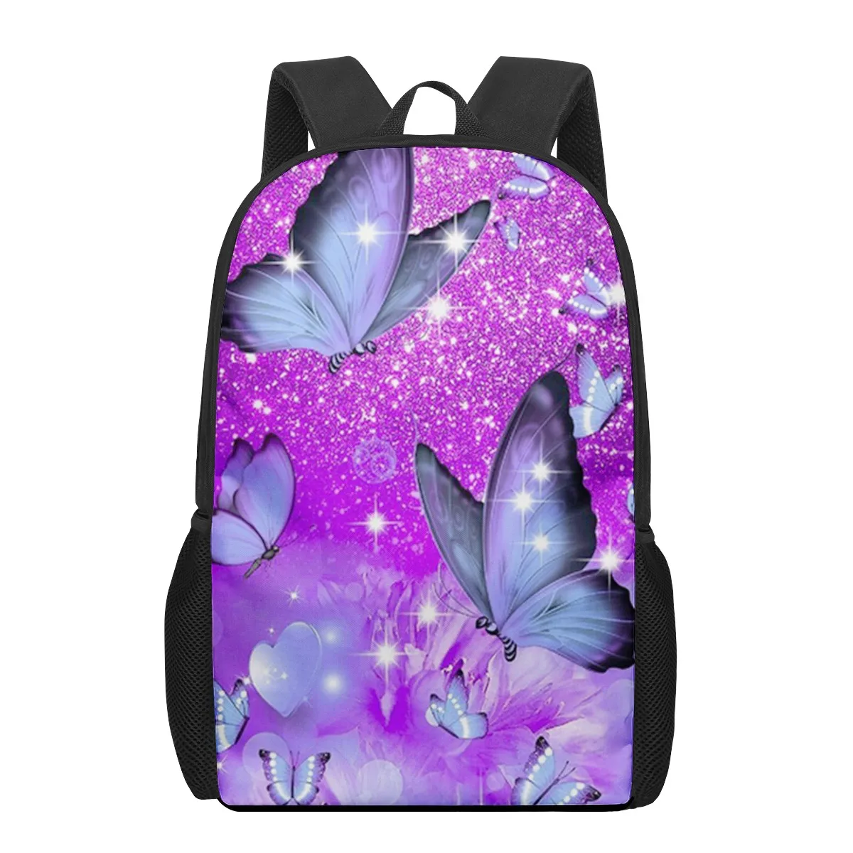 Butterfly Blue Painting Watercolor School Bags For Boys Girls 3D Print School Backpacks Kids Bag Kindergarten Backpack Men Child