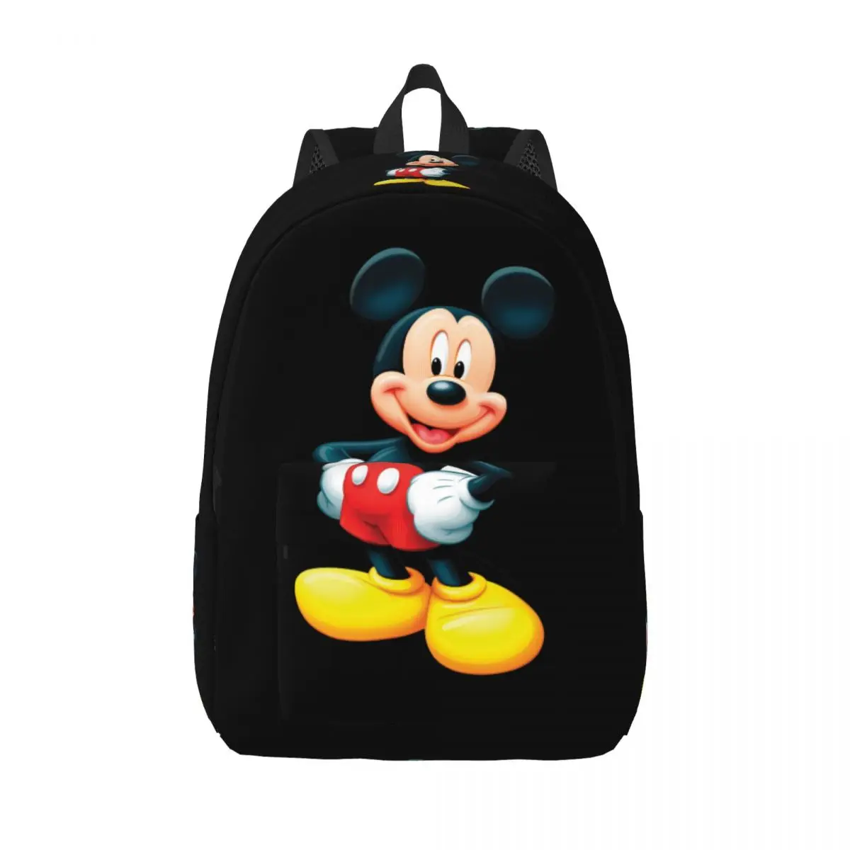 

Custom Mickey Mouse Minnie Canvas Backpacks for Men Women College School Students Bookbag Fits 15 Inch Laptop Cartoon Bags