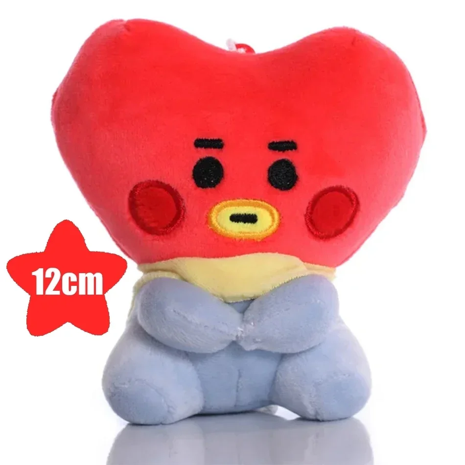 B-T-21 Cartoon-Tier Plüschtier Schlüsselanhänger Handy-Anhänger Tata Koay Shooky Mang Cooky Büro-Entspannungsgeschenk für Freunde Rucksack