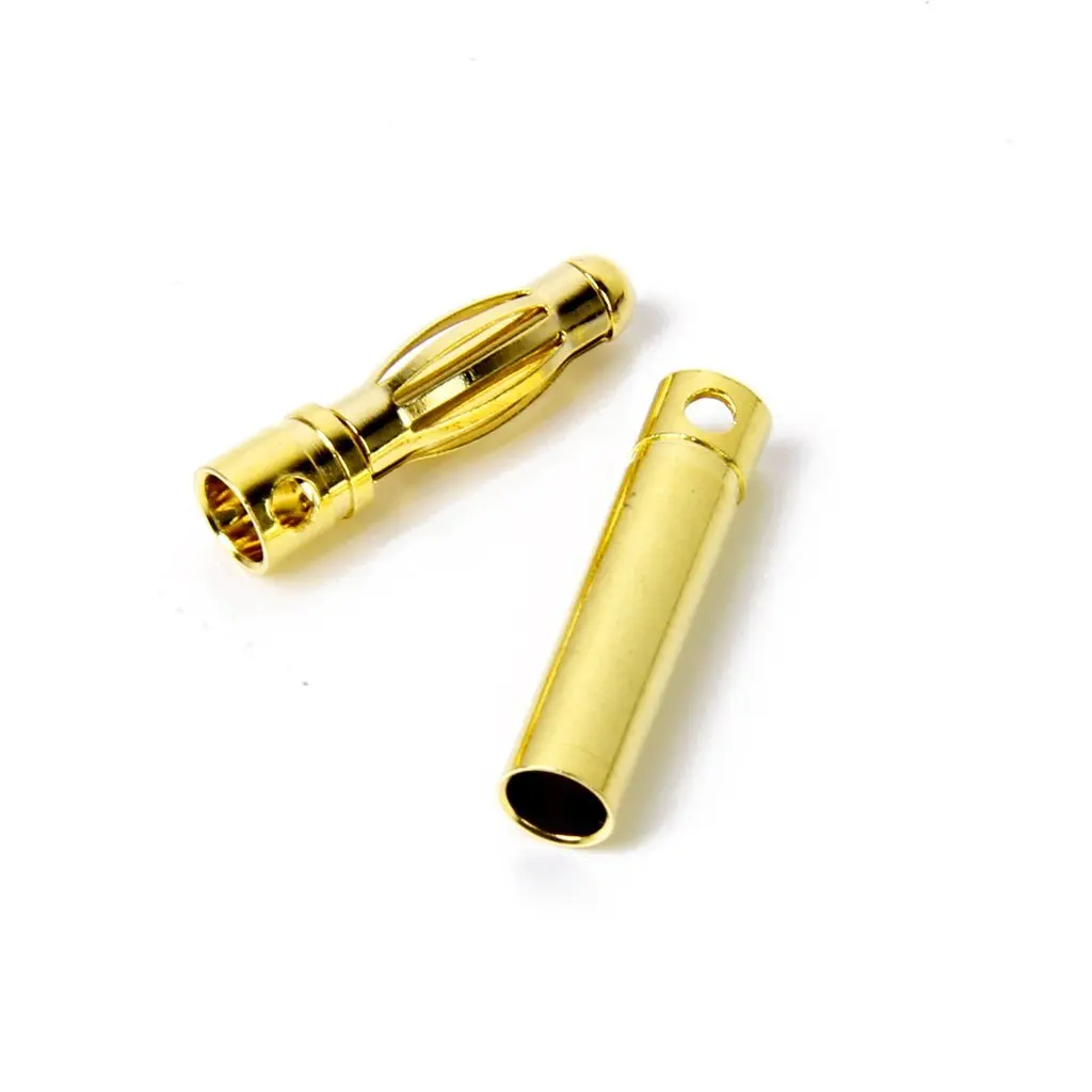 

0mm Gold Plated Male Female Bullet Banana 2.0Mm Bullet Connectors Connectors Plugs RC ESC Motor