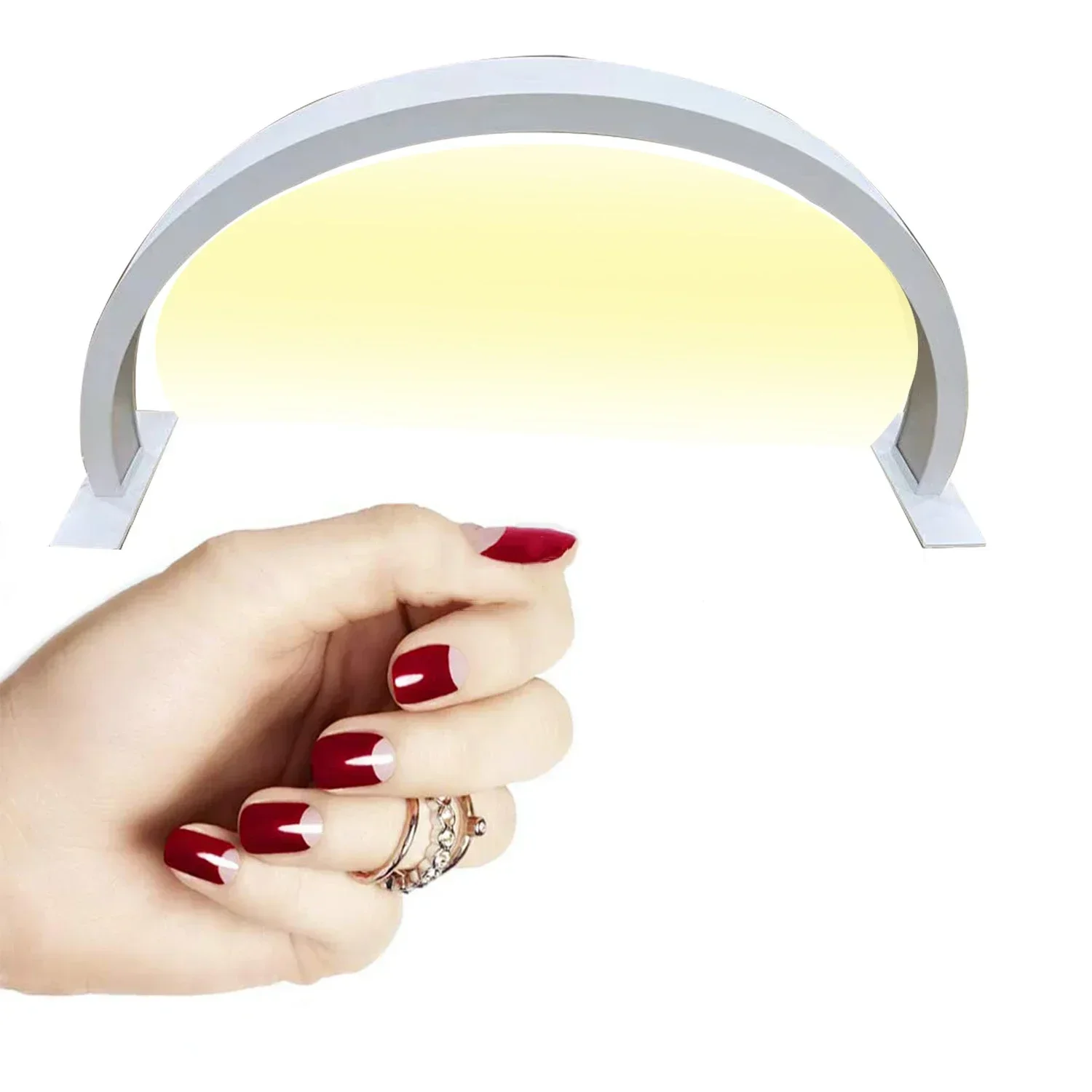 30W Mini Portable LED Lamp for Manicure Tools New Design Nail Lighting Half Moon Light for Professional And Home Use