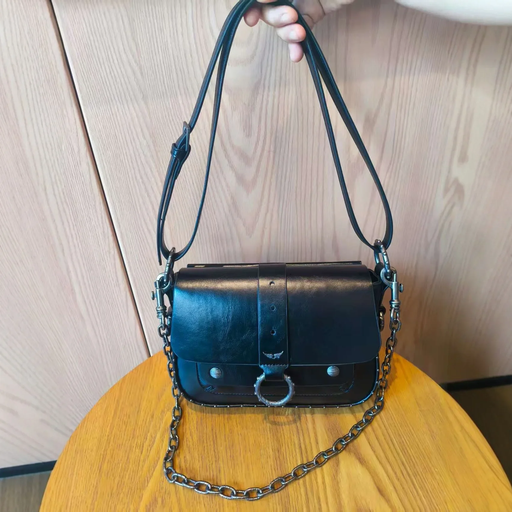 المألوف برشام سلسلة صغيرة مربع حقيبة المرأة واحدة الكتف حقيبة كروسبودي نمط جديد تنوعا الشارع الاتجاه حقيبة