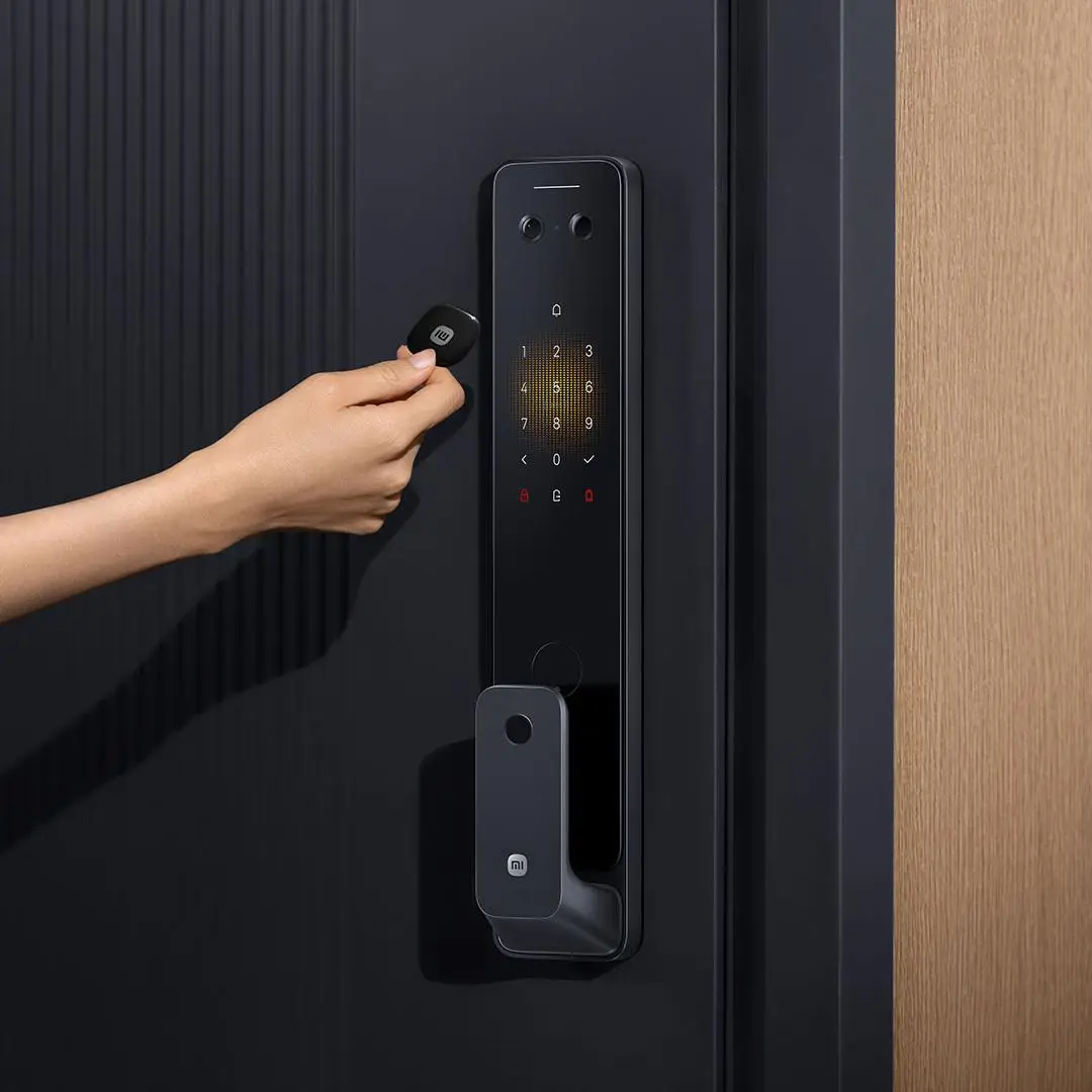 Smart Door 2 Cat Eye Visual Screen Fingerprint Bluetooth NFC Un For Mi Home Push-pull With