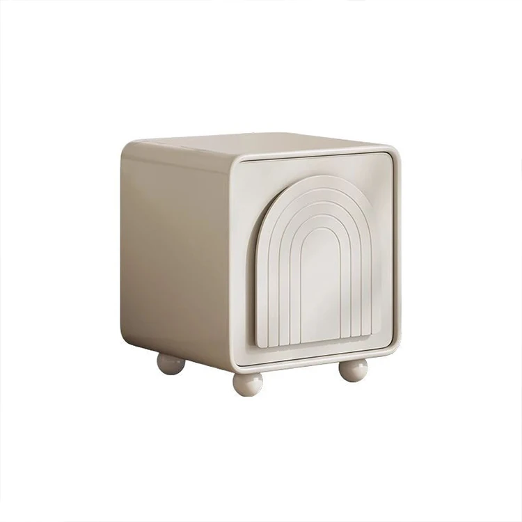 

-About Smart White Paint Bedroom Corner Cabinet Wooden Bedside Table Villa White Storage Bedside Cabinet*