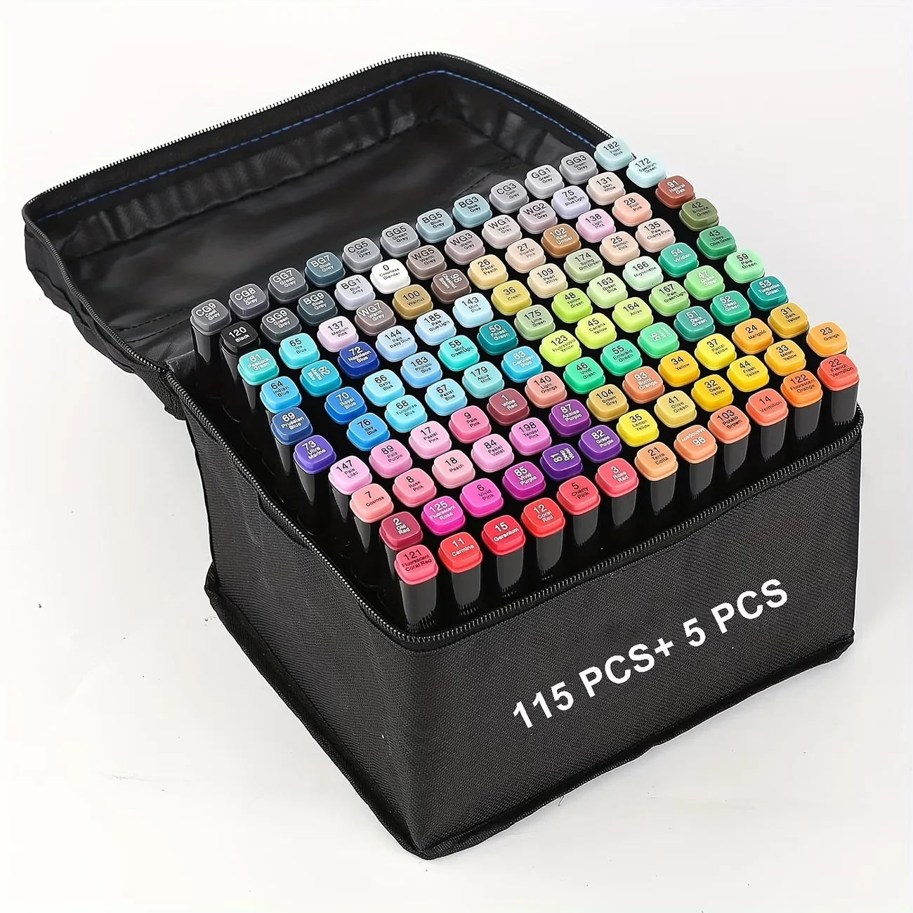 40/60/80/120/168-Color Alcohol-Based Art Marker Set, Ideal for Adult Coloring Books, Sketching, and Card Making – Perfect as a Holiday or Birthday Gift.