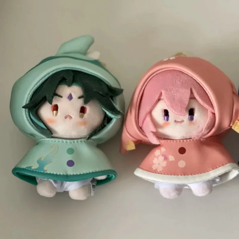 Genshin Impact Offizieller Spaß im Regen Serie Plüschanhänger Peripherie Xiao Furina Wanderer Niedlicher Schlüsselanhänger Ornament Spielzeug Geschenk