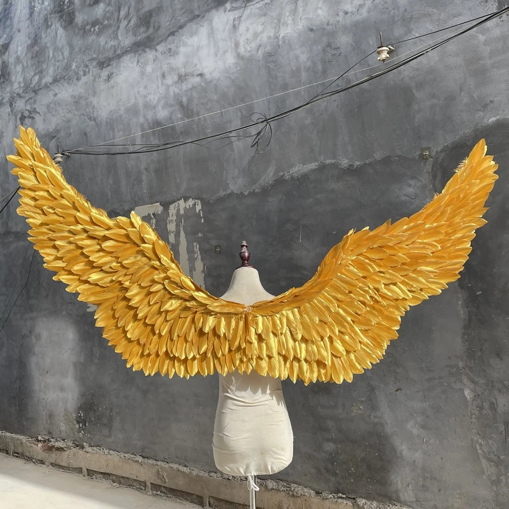 Fashion props for wedding party Decoration Adults large Feather Angel wings Orange purple white black each wings 100cm