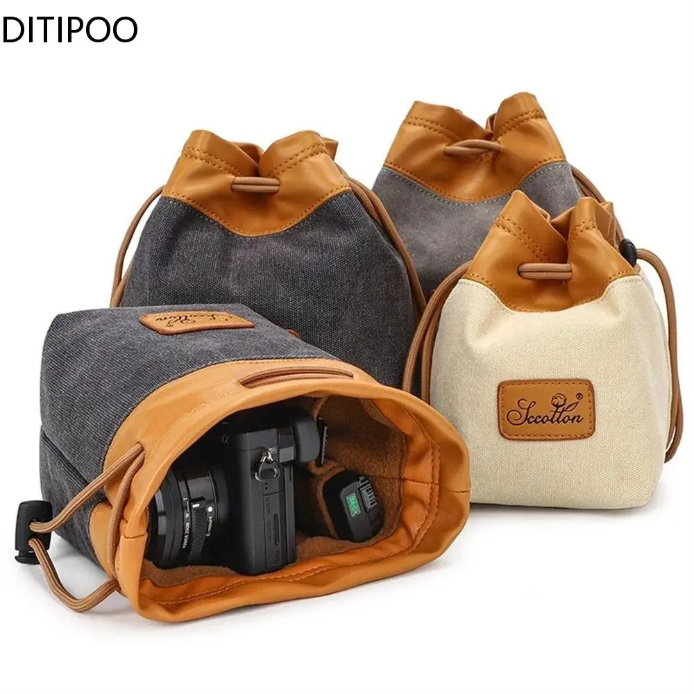 

Retro Camera Bag Digital DSLR Bag Waterproof Shockproof Breathable Camera Backpack For So-ny Small Video Photo Bag Backpack