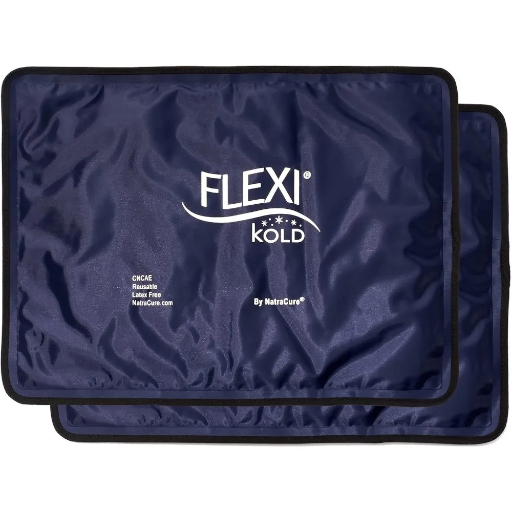 

Two Oversize Reusable Gel Cold Packs for Back Pain Migraine Surgery Recovery