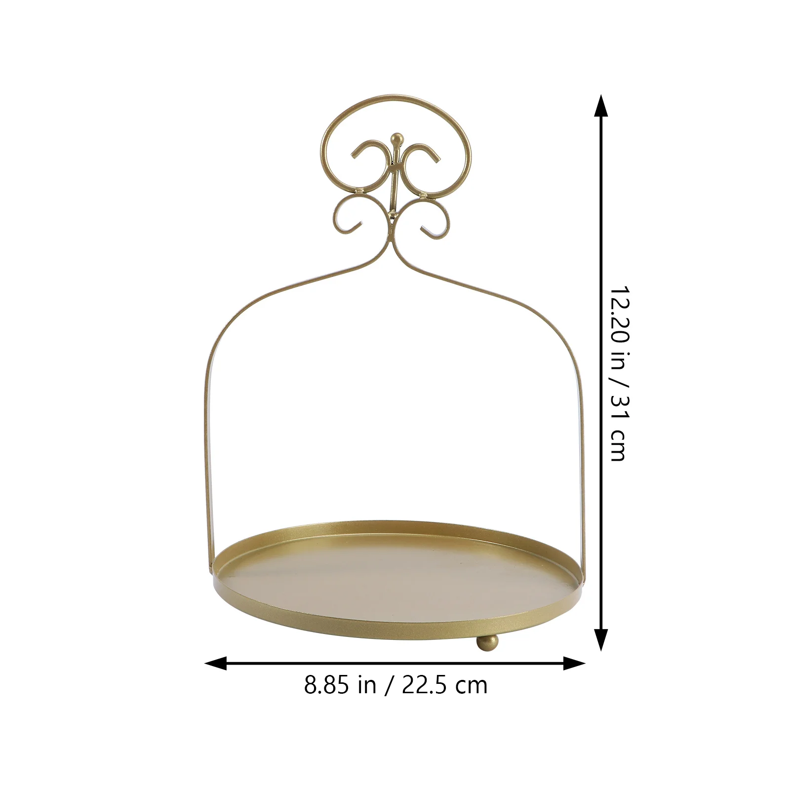 

1Pcs Iron Cake Rack Decorative Wedding Dessert Stand Elegant Golden Large Capacity Snack Display Holder Home Party Use