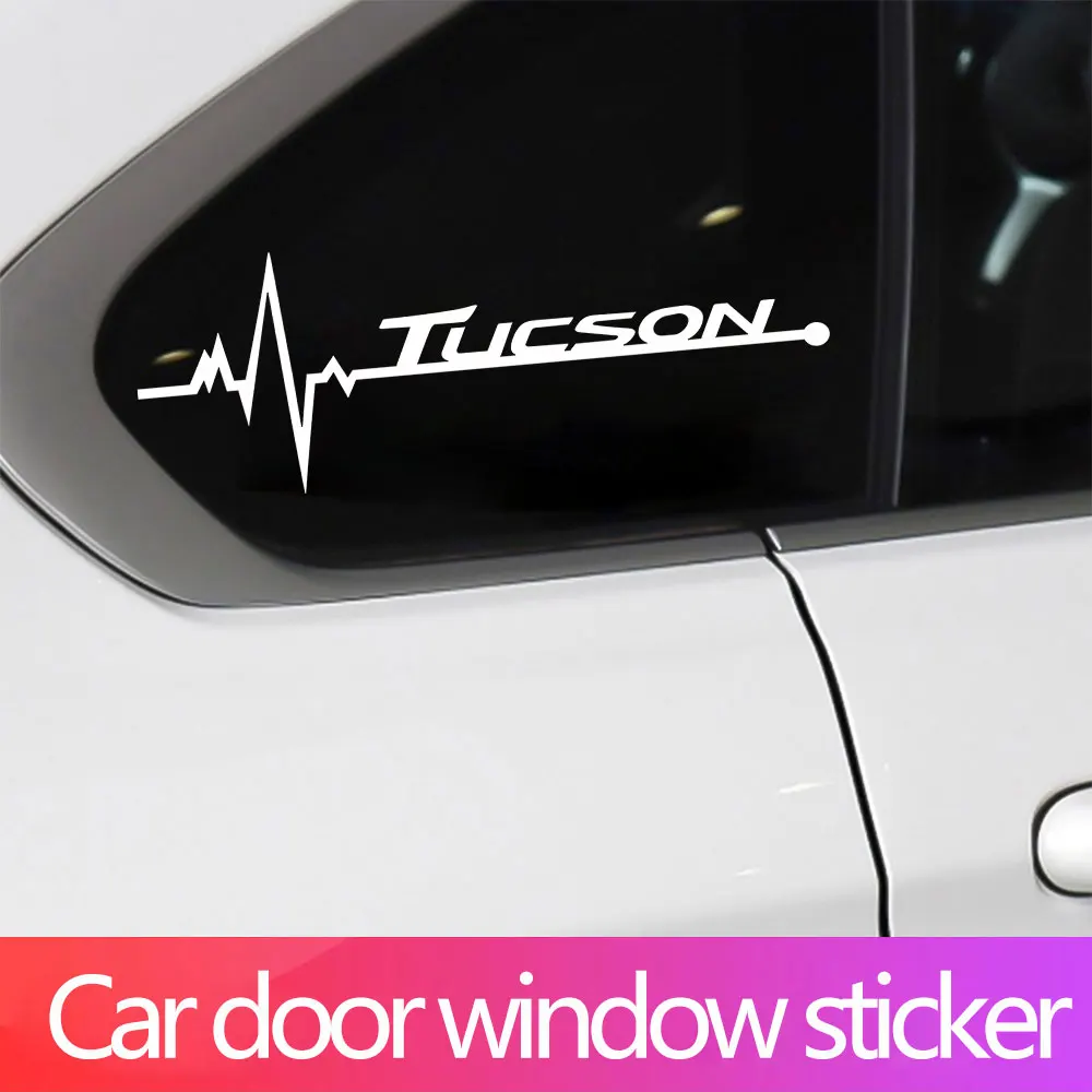 2Pcs For Hyundai Tucson JM TL NX4 2023 2022 2021 2020 2019 2018 2017 2016 Car Body Exterior Vinyl Decal Sticker Accessories