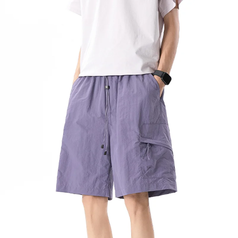 

2026 Summer New Large Size Loose Casual for Men's Five-point Versatile Trend Taslan Quick-drying Tooling Running Outdoor Shorts