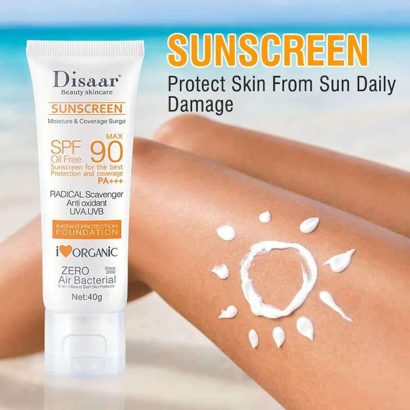 Facial Body Sunscreen Skin Whiten Sun Cream SPF90 Waterproof Face Body Arms Thighs Outdoor UV Protective Cream Seaside Sunblock