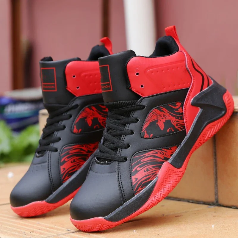 2026 Basketball Shoes For Men High-top Sports Cushioning Hombre Athletic Male Shoes Comfortable Black Sneakers Zapatillas Hot Sa