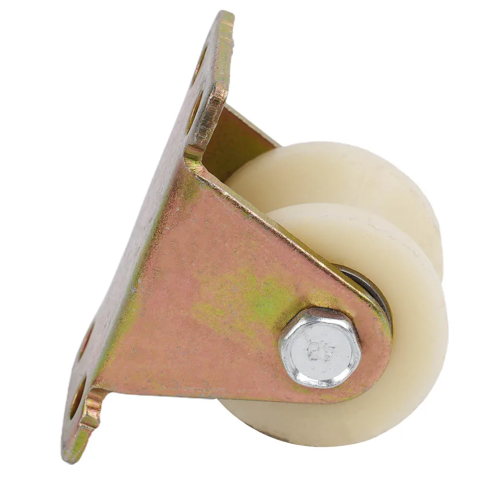 Nylon Grooved Roller Track Pulley V / U 1 Pcs 30mm 45# Door Grooved Sliding V Nylon With Stand Practical Useful