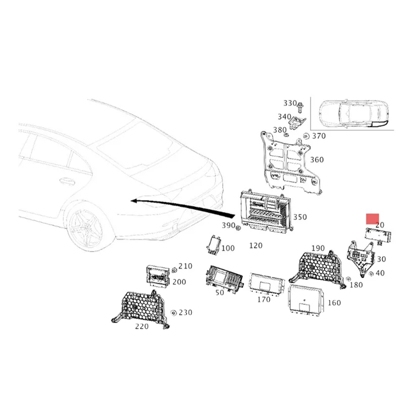 

AV34-A2139000814 Tailgate Release Module Control Unit For Mercedes-Benz W205 W213 W217 W222 2018-2022 Luggage Lid Lock Device