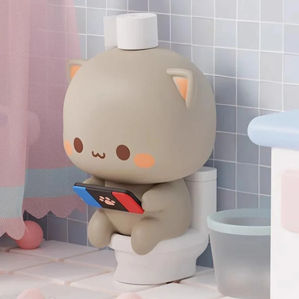 لطيف ميتاو القط مع الحب سلسلة 4 صندوق أعمى دمى أشكال عمل مفاجأة صندوق غامض دمية صغيرة مجموعة ل مكتب ديكور هدية حلية #5