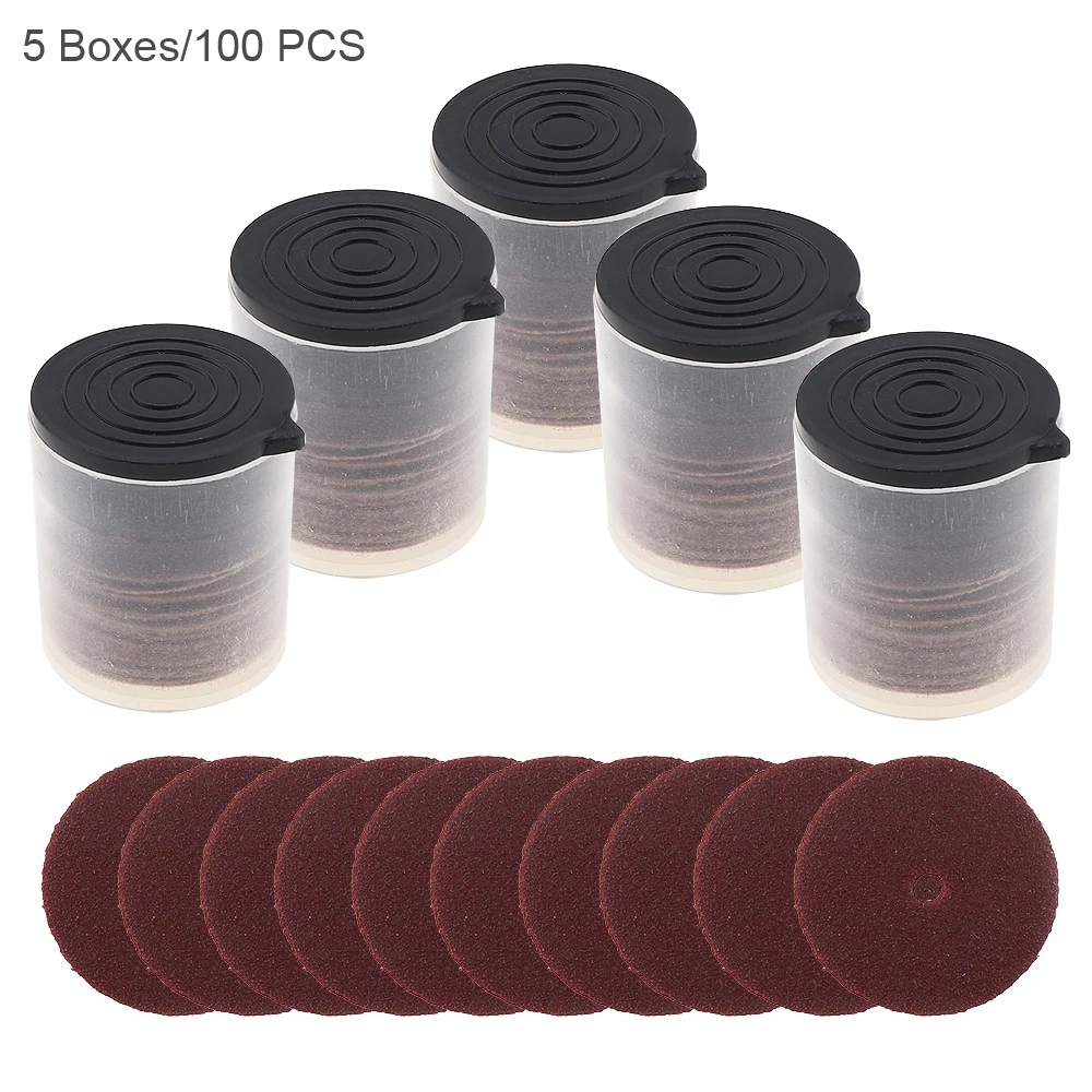 100pcs Sandpaper Mini Polishing Plate Sand Cut-off Wheels for Electric Grinder Accessories Supplies