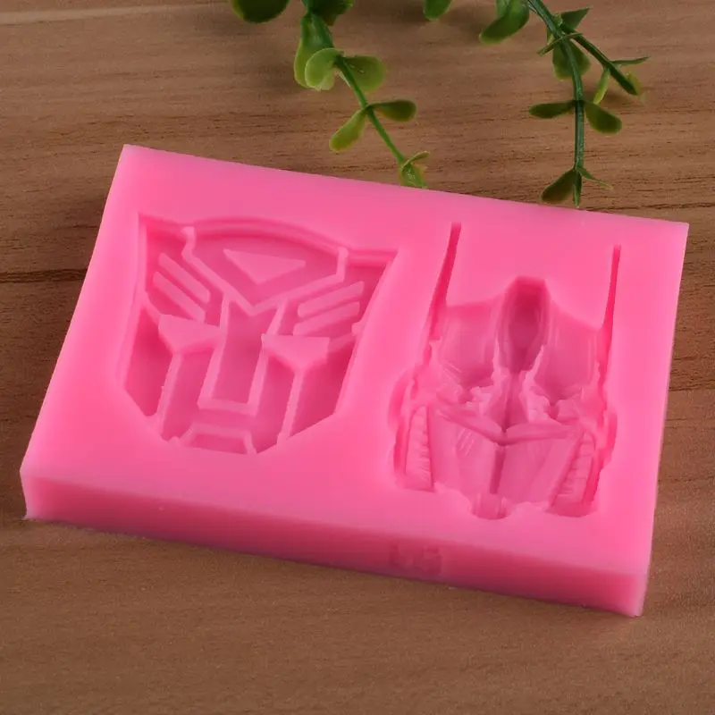 ハスブロトランスフォーマーフォンダンシリコーン金型クリエイティブチョコレート金型キャンディベーキングモールドクッキー DIY ケーキベーキングデコレーションツール