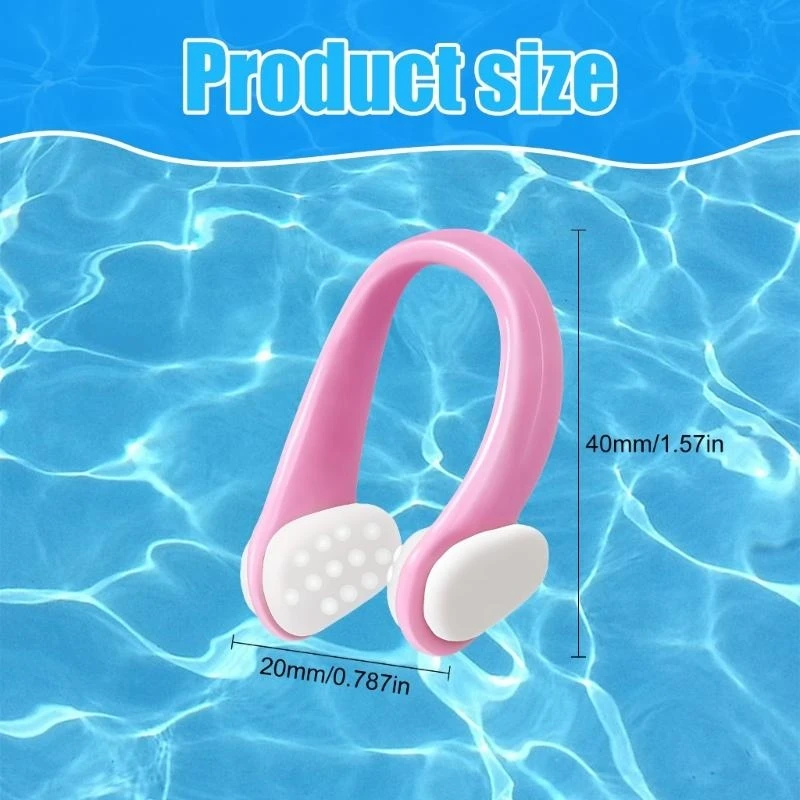 

Nose Clips with Storage Box Swimming Nose Plugs Silicone Nose Clips Nose Protector Swimming Accessories