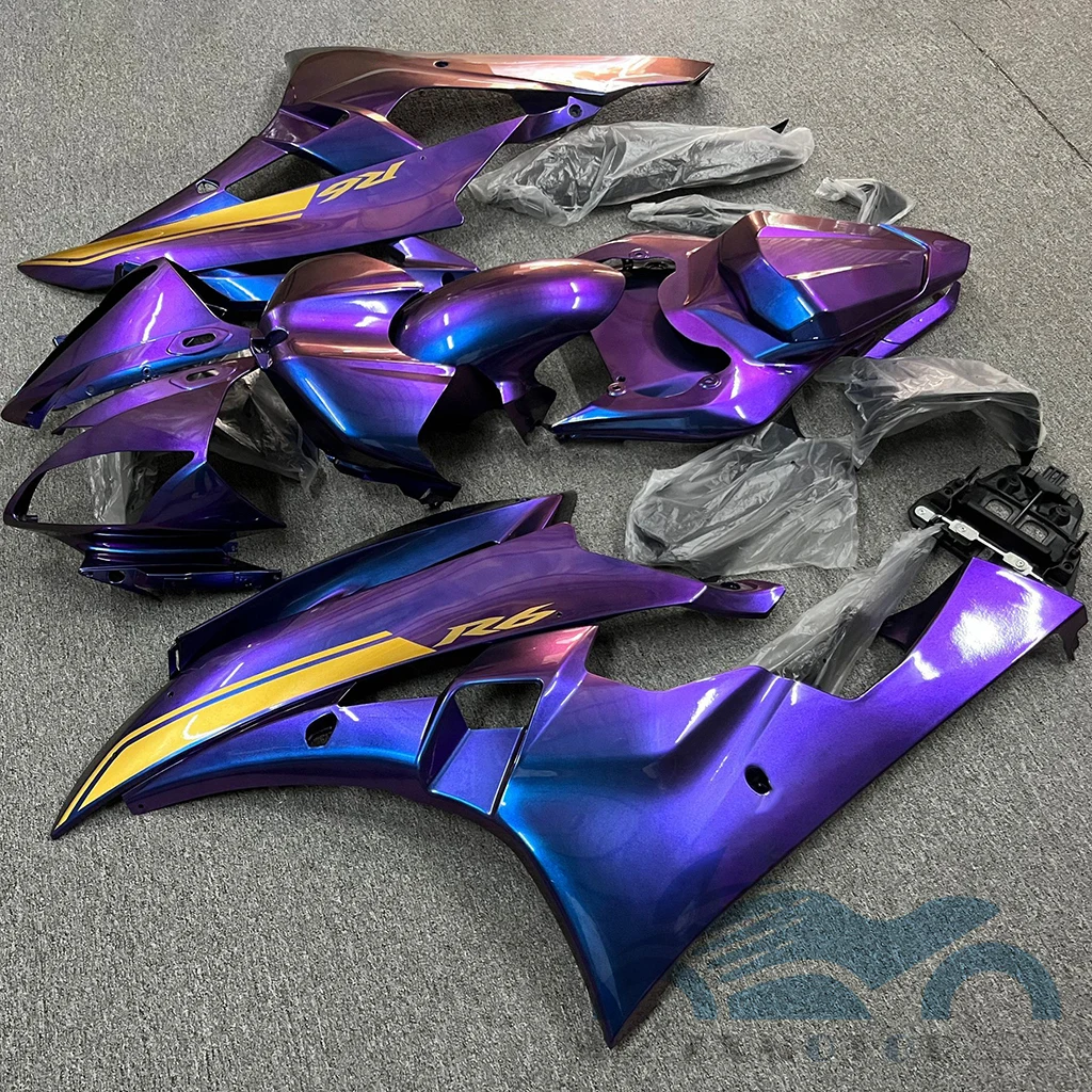 New ABS Plastic Shell Motorcycle Fairing Kits Fit For Yamaha YZF R6 2006 2007 yzfr6 06 07 Bodywork Set Chameleon gradient colour