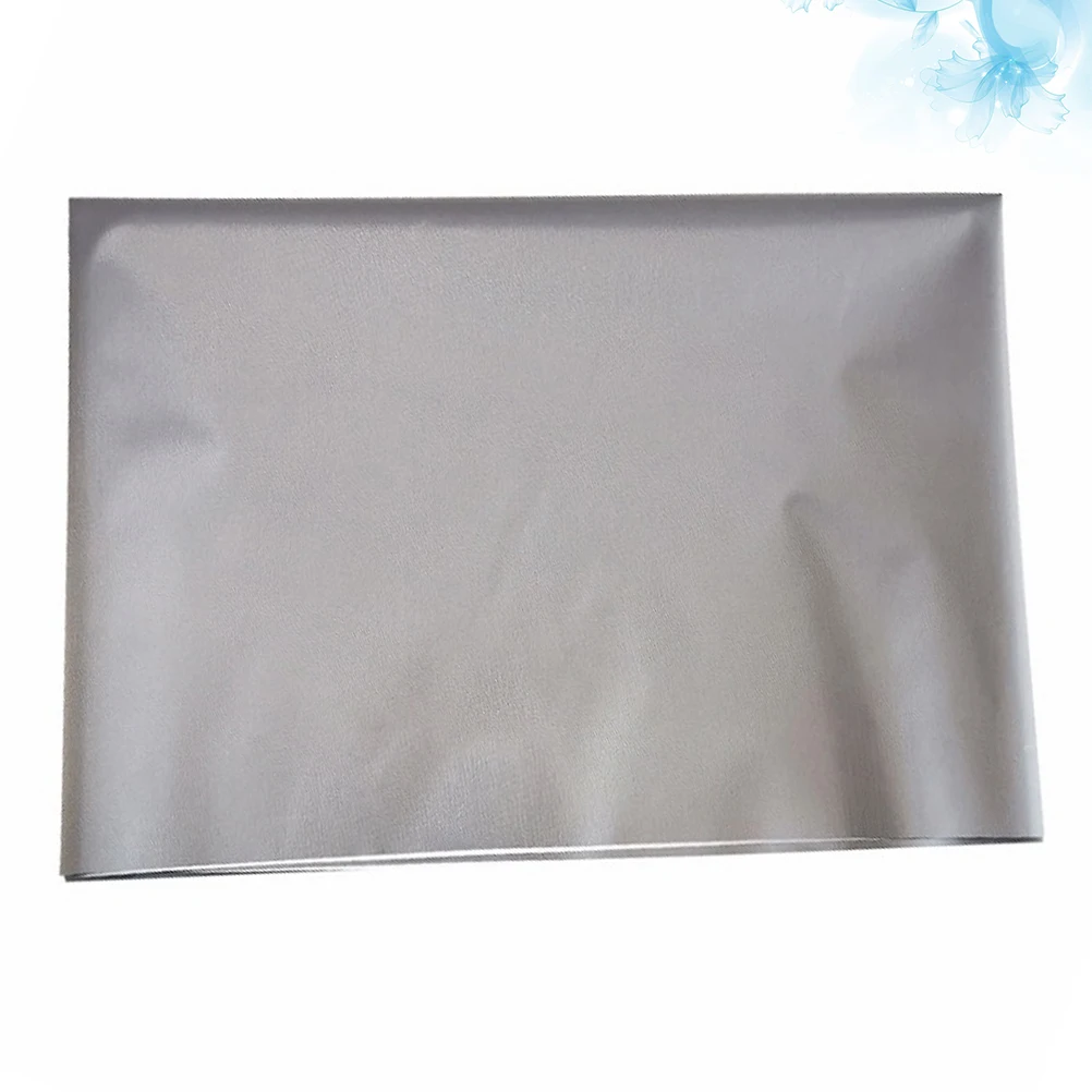 

1pc Foldable Projector Screen Portable Hd Silver Lightweight Durable Easy Setup For Office Classroom Business Use