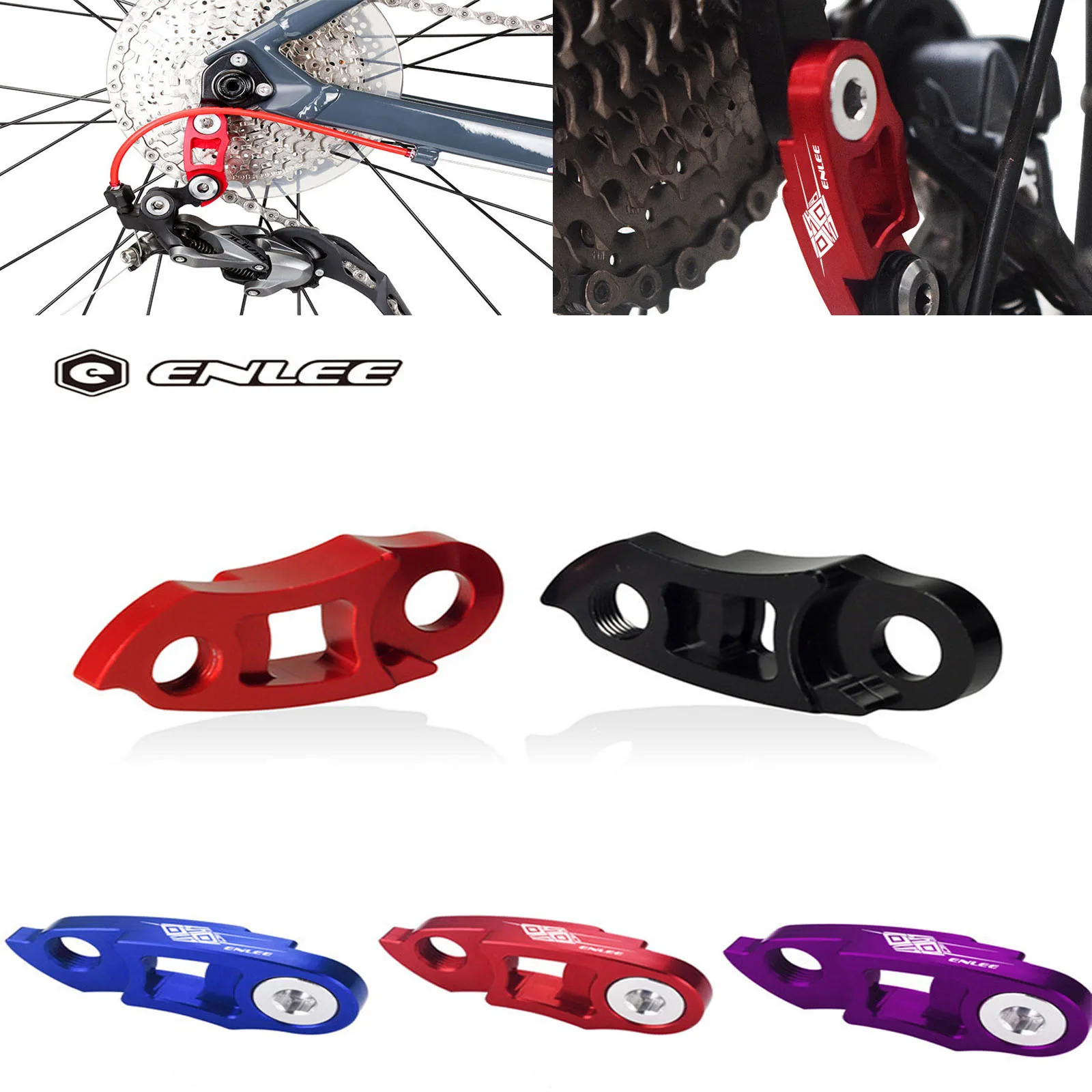 

ENLEE MTB дорожный велосипед, вешалка для заднего переключателя, удлинитель, рама из алюминиевого сплава, удлинитель хвостового крючка, адаптер-конвертер