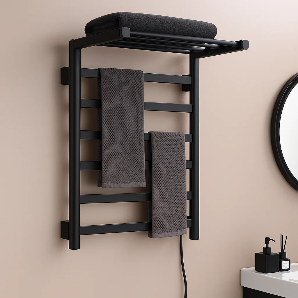 

Modern Folding Towel Rack Stainless Steel Towel Heater Rack Electric Towel Warmer for