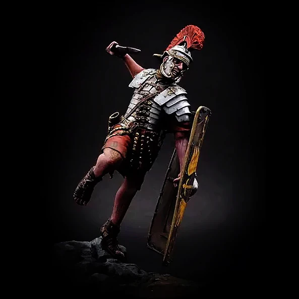 

75 мм наборы моделей солдата из смолы, фигурка бесцветная и самособранная A-2023