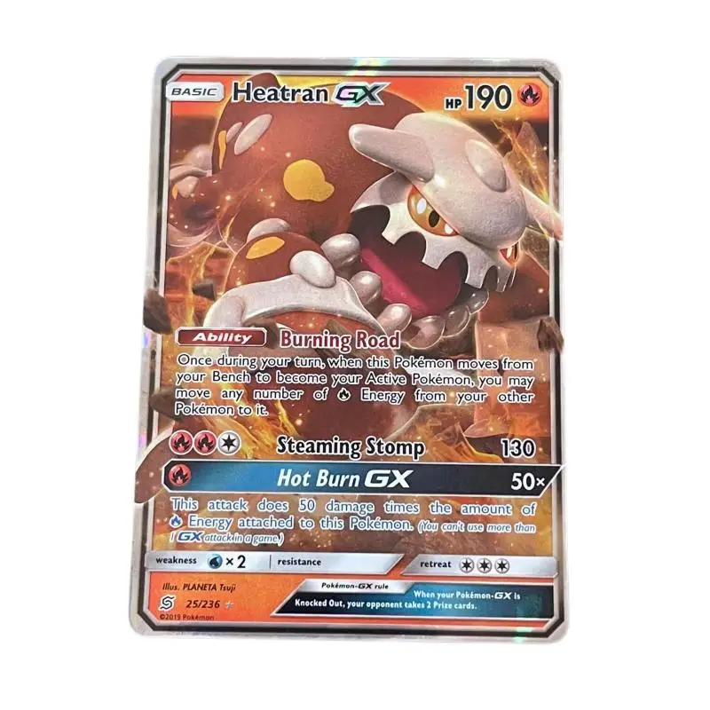 Pokemon PTCG-tarjeta Flash individual versión en inglés, juego de colección de Anime, Honchkrow, Heatran, Marshadow, Toxapex, regalos de Juguetes DIY