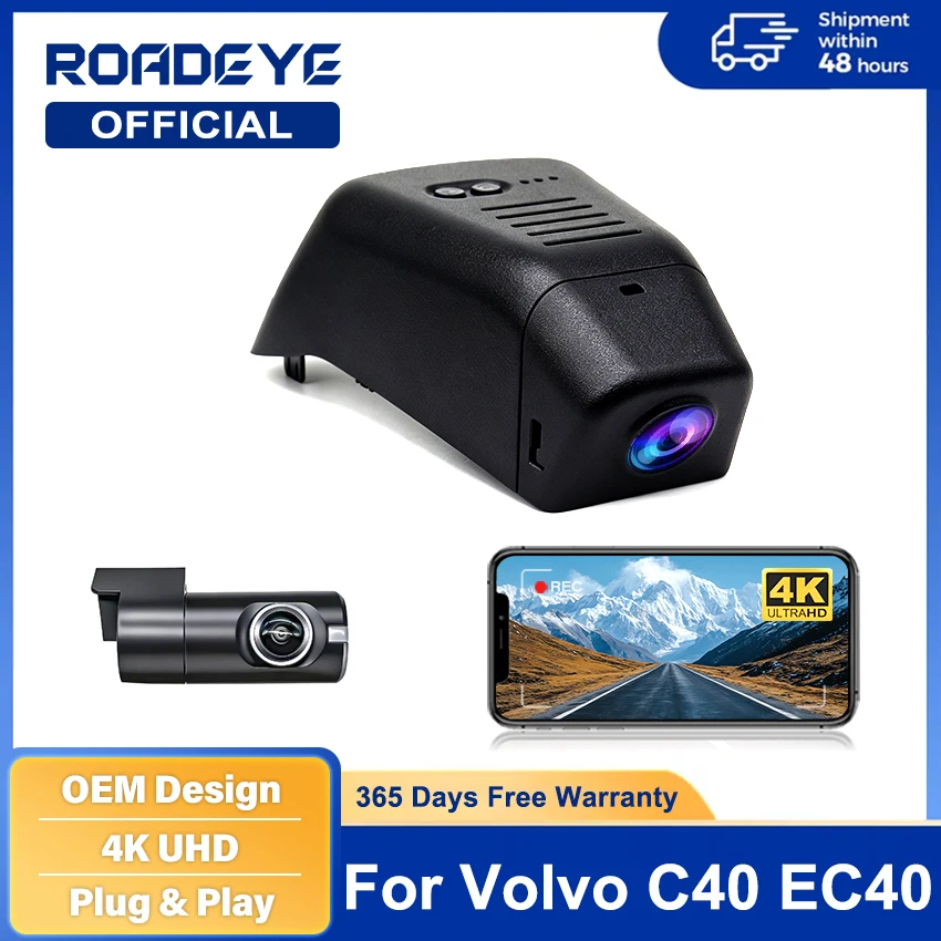 for-volvo-c40-ec40-2022-2026-front-and-rear-plug-play-dash-cam-for-car-camera-recorder-dashcam-wifi-car-dvr-recording-devices