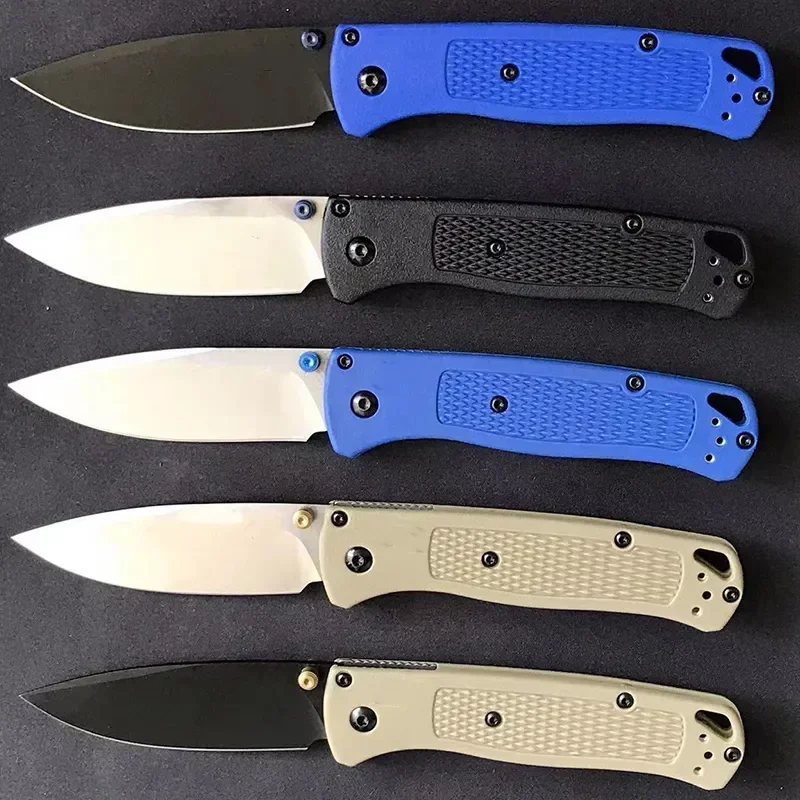 

Outdoor BM 535 Folding Knife Pocket Knife "S30V Satin Plain Blade Polymer Handle Camping Safety Defense Sharp EDC Flipper Knives