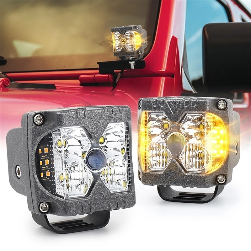 

Hot Sales Side Shooters Strobe Light 40W Cob Mini Led Work Light For Jeep Truck Atv Boat 4x4