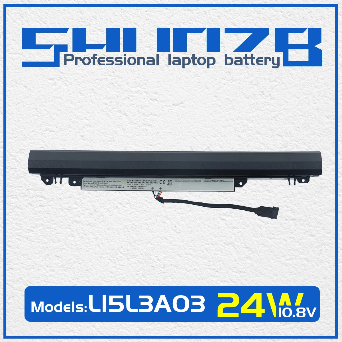 

SHUOZB L15L3A03 L15S3A02 Laptop Battery For Lenovo IdeaPad 110-14AST 110-14IBR 110-15ACL 110-15AST 110-15IBR 10.8V 2200mAh