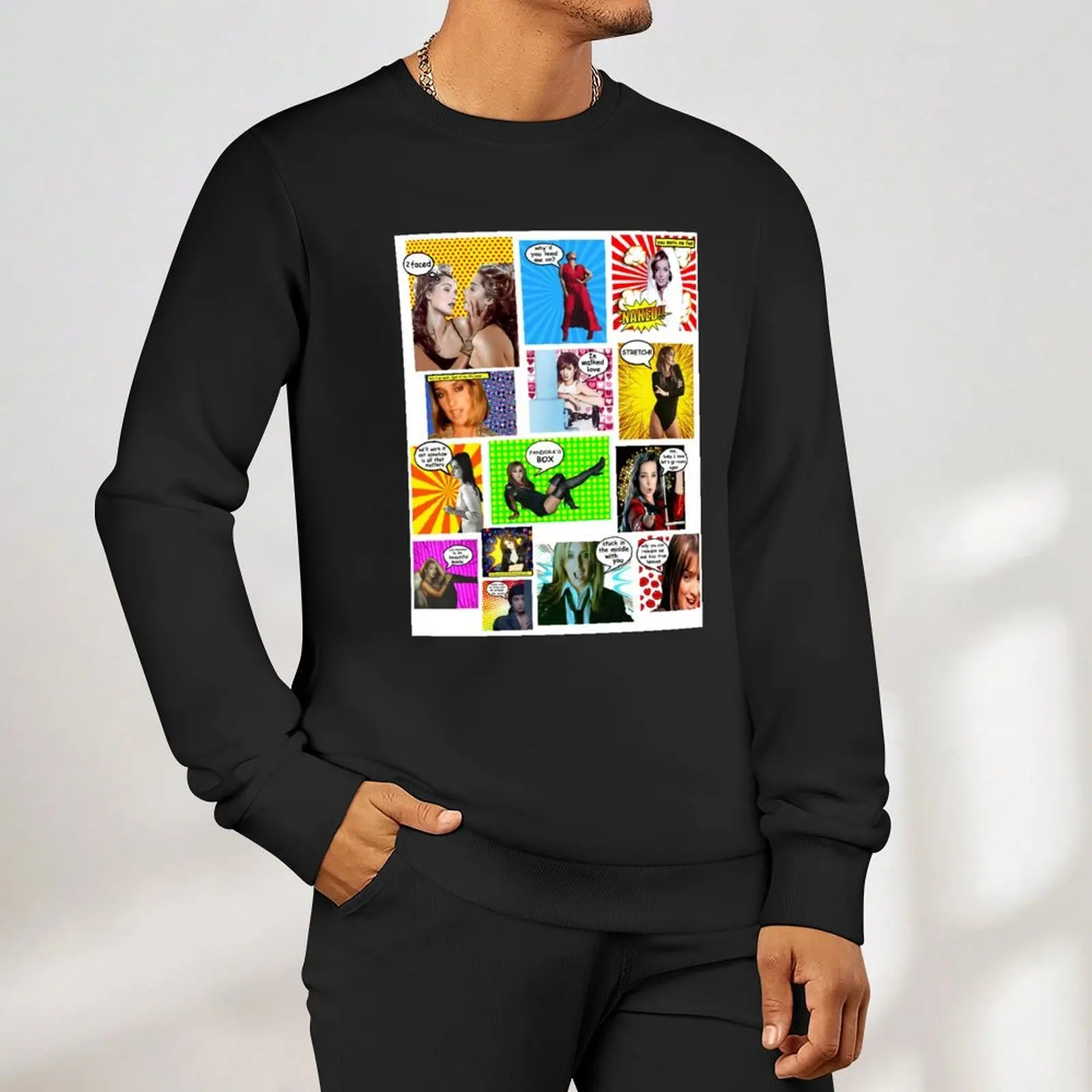 Louise Goes POW WOW!! Pullover autumn new products mens clothes autumn tracksuits new sweatshirts