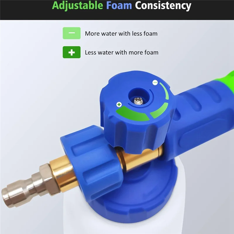WORTHOWN-Foam Cannon,1L Snow Foam Lance For Karcher K2 K3 K4 K5 K6 K7 Pressure Washer,Car Foam Jet Sprayer For Pressure Washers