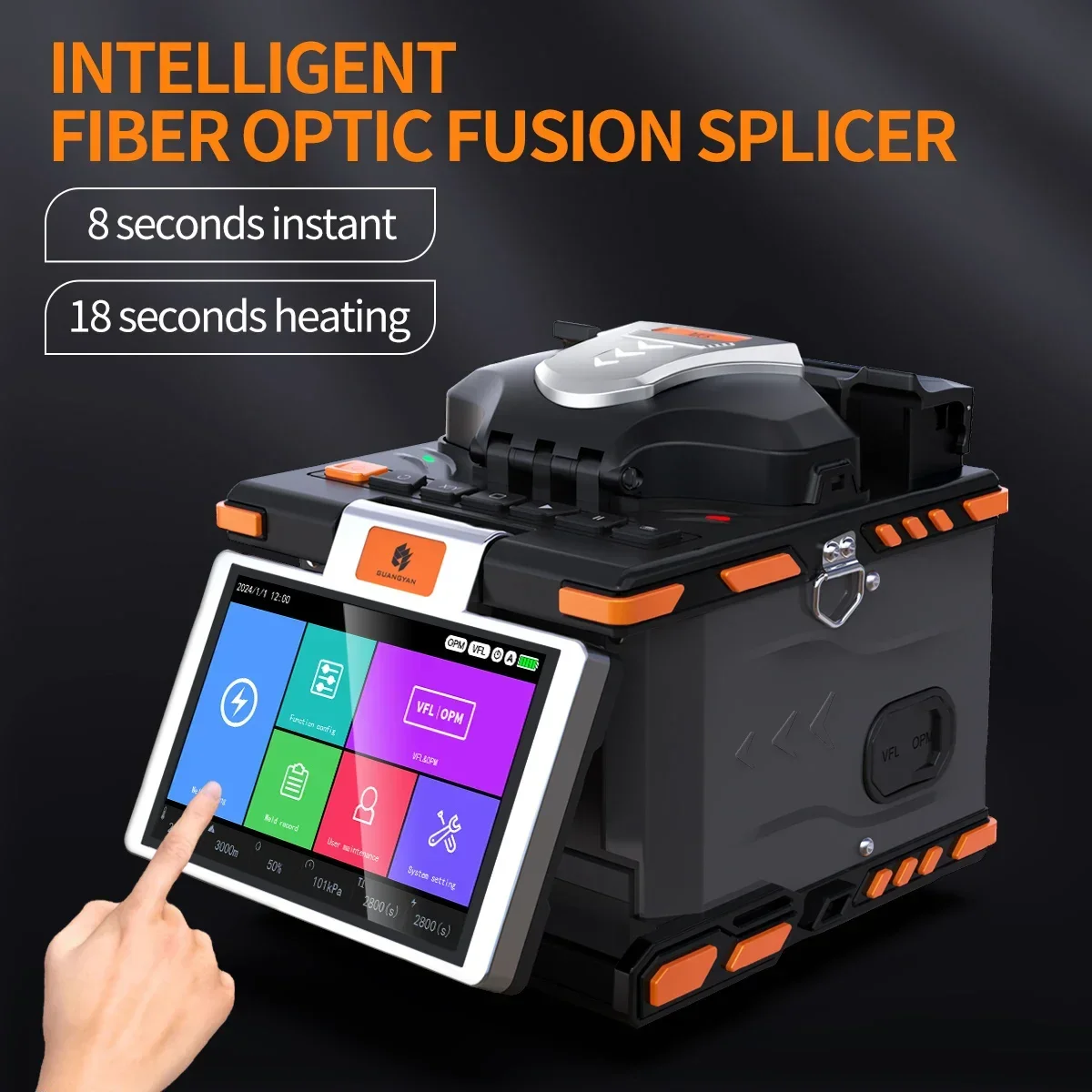 GUANGYAN M5 fiber welding machine Factory wholesale  fiber cleaver power meter OPM VFL FTTH optical fiber fusion splicer