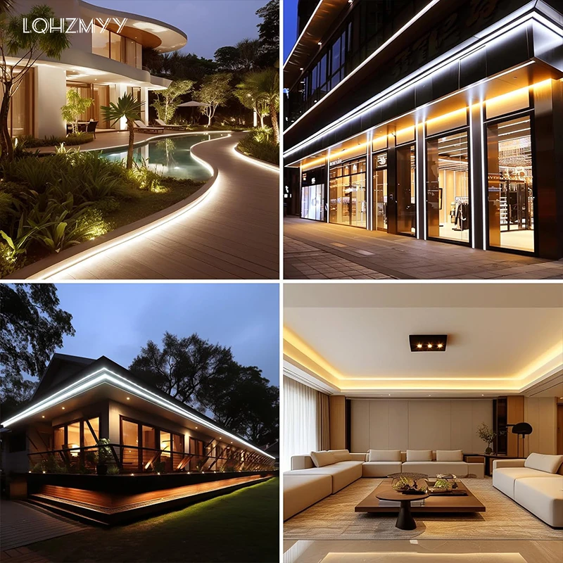Low Voltage 5V, Usb-Powered Cob Neon Led Light Strip, with Three-Button Switch, Can Control Light Brightness, Waterproof Flexible Led Strip, Suitable for Cabinet, Wardrobe, Sofa, Bed Edge Lighting, Bedroom Ceiling, Hal - view 6
